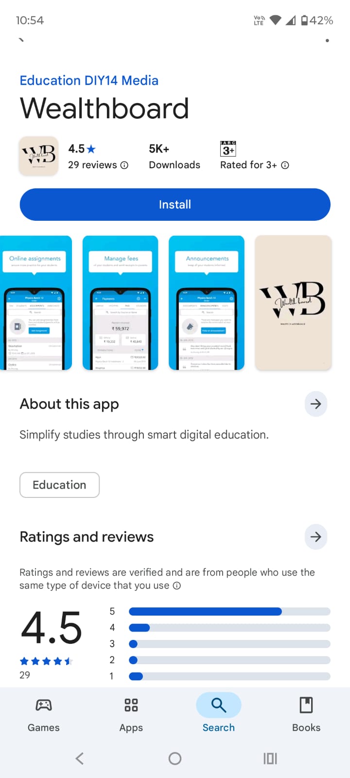 Wealthboard app preview
